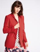 Marks & Spencer Tie Cuff Blazer Redcurrant