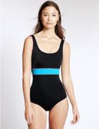 Marks & Spencer Secret Slimming&trade; Sporty Swimsuit Black Mix