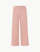 Marks & Spencer High Waist Wide Leg Cropped Jeans Pink