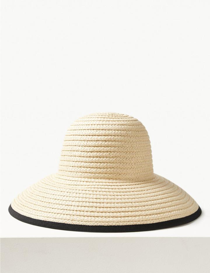 Marks & Spencer Brim Sun Hat Natural Mix