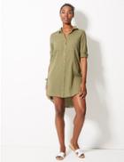 Marks & Spencer Pure Cotton Beach Dress Khaki