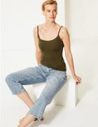 Marks & Spencer Fitted Camisole Top Hunter Green