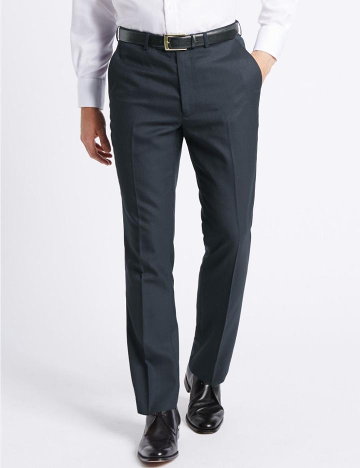 Marks & Spencer Indigo Slim Fit Trousers Indigo