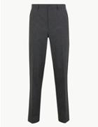 Marks & Spencer Slim Fit Stretch Trousers Black Mix