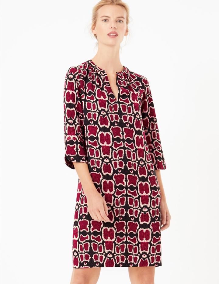 Marks & Spencer Animal Print Shift Dress Pink Mix