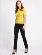 Marks & Spencer High Rise Slim Leg Jeans Black