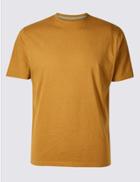 Marks & Spencer Pure Cotton T-shirt With Cool Comfort&trade; Ochre