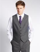Marks & Spencer Grey Tailored Fit Waistcoat Grey