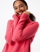Marks & Spencer Wool Rich Roll Neck Jumper Very Pink