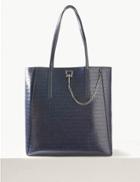 Marks & Spencer Chain Detail Shopper Bag Navy