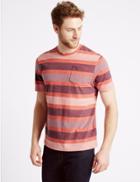 Marks & Spencer Slim Fit Pure Cotton Crew Neck T-shirt Flame