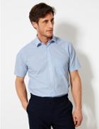 Marks & Spencer 2 Pack Cotton Blend Tailored Fit Shirts Pink Mix