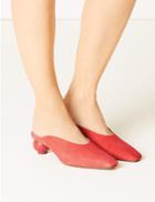 Marks & Spencer Suede Mule Shoes Coral
