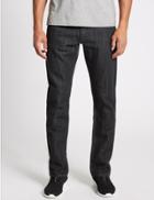 Marks & Spencer Cotton Linen Straight Fit Jeans Grey