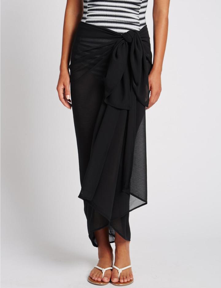 Marks & Spencer Waist Tie Sarong Black