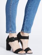 Marks & Spencer Buckle Closed Back Sandals With Insolia&reg; Black