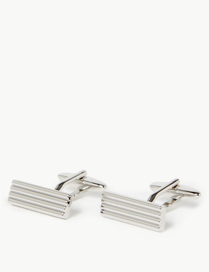 Marks & Spencer Linear Bar Cufflinks Silver