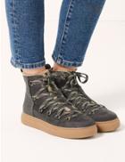 Marks & Spencer Fur Lined Lace-up Ankle Boots Mink