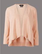 Marks & Spencer Pure Cashmere Waterfall Cardigan Copper Rose
