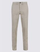 Marks & Spencer Slim Fit Cotton Rich Chinos Light Stone