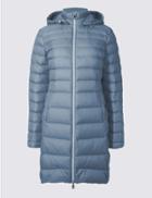 Marks & Spencer Down & Feather Jacket With Stormwear&trade; Soft Blue