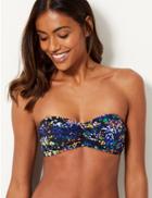 Marks & Spencer Non-wired Bandeau Bikini Top Navy Mix