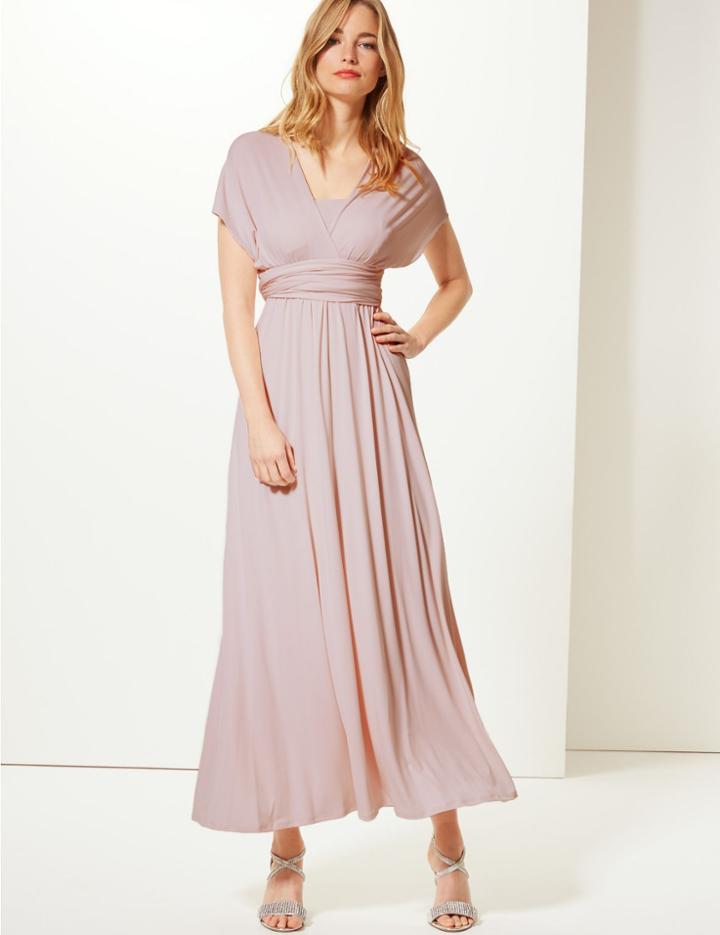 Marks & Spencer Multiway Maxi Dress Blush Pink