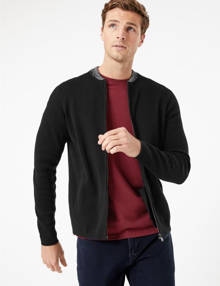 Marks & Spencer Supima Cotton Zip Through Cardigan
