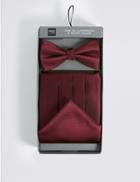 Marks & Spencer 3 Piece Bow Tie, Cummerbunds & Pocket Square Set