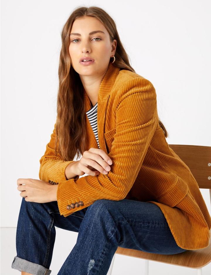 Marks & Spencer Pure Cotton Corduroy Blazer