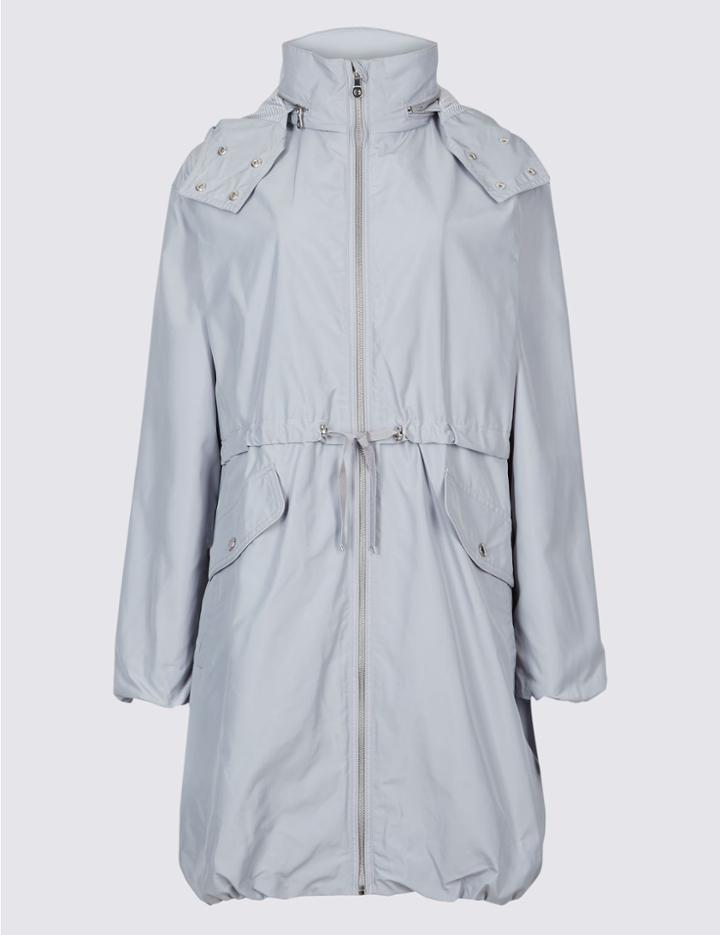 Marks & Spencer Lightweight Parka With Stormwear&trade; Silver Grey