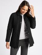 Marks & Spencer Padded & Quilted Jacket With Stormwear&trade; Black