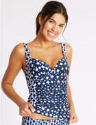 Marks & Spencer Secret Slimming&trade; Non-wired Tankini Top Navy Mix