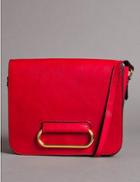 Marks & Spencer Leather Across Body Bag Red