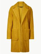 Marks & Spencer Lightweight Textured Open Front Coat Honey