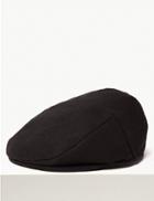 Marks & Spencer Wool Flat Cap Charcoal Mix