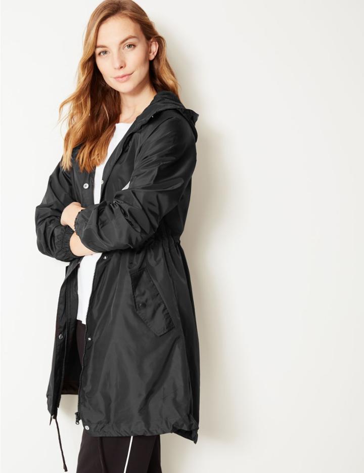 Marks & Spencer Long Pack Away Parka Black