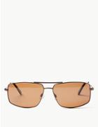 Marks & Spencer Polarised Rectangular Sunglasses Brown