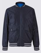 Marks & Spencer Reversible Bomber Jacket With Stormwear&trade; Navy