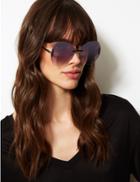 Marks & Spencer Oversized Rimless Sunglasses Silver Mix