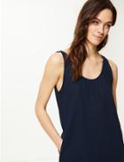 Marks & Spencer Shift Midi Dress Chambray
