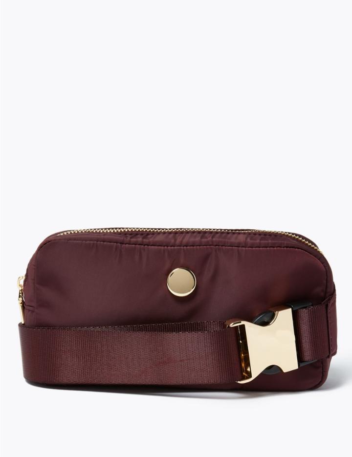 Marks & Spencer Zipped Detail Bum Bag Berry