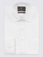 Marks & Spencer 2in Longer Easy To Iron Regular Fit Shirt White