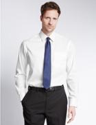 Marks & Spencer Pure Cotton Non-iron Shirt With Pocket White
