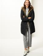 Marks & Spencer Reversible Padded Jacket With Stormwear&trade; Black Mix