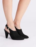Marks & Spencer High Front Slingback Court Shoes Black