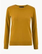 Marks & Spencer Cashmilon&trade; Crew Neck Jumper Desert