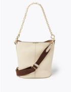Marks & Spencer Leather Crossbody Bag Putty