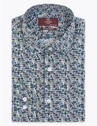 Marks & Spencer Tailored Fit Beetle Print Easy To Iron Shirt Multi