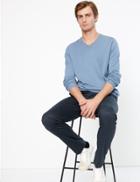 Marks & Spencer Skinny Fit Textured Stretch Trousers